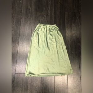 Green Silk Skirt!